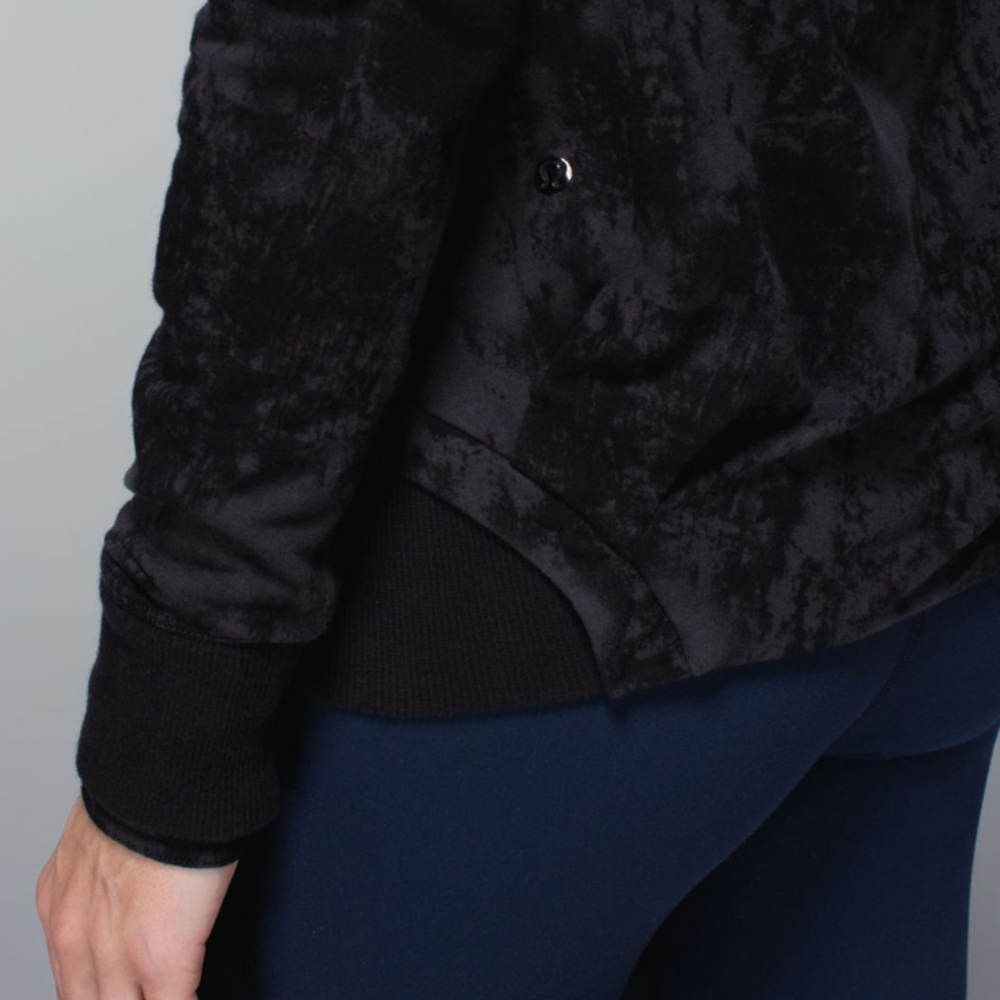 Lululemon To Class Jacket Deep Coal Black Tie Dye - Picture 3 of 8